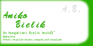 aniko bielik business card